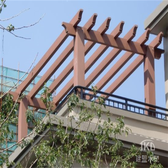 石家庄屋顶木塑花架厂家